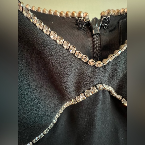 ABS evening collection black dress y2k vintage size 8 - Picture 7 of 11